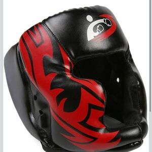 NEW Black and Red Boxing Headgear